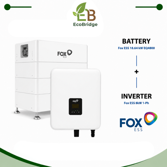 Fox ESS 23.3 kWh Battery + 15 kW Three-Phase Hybrid Inverter