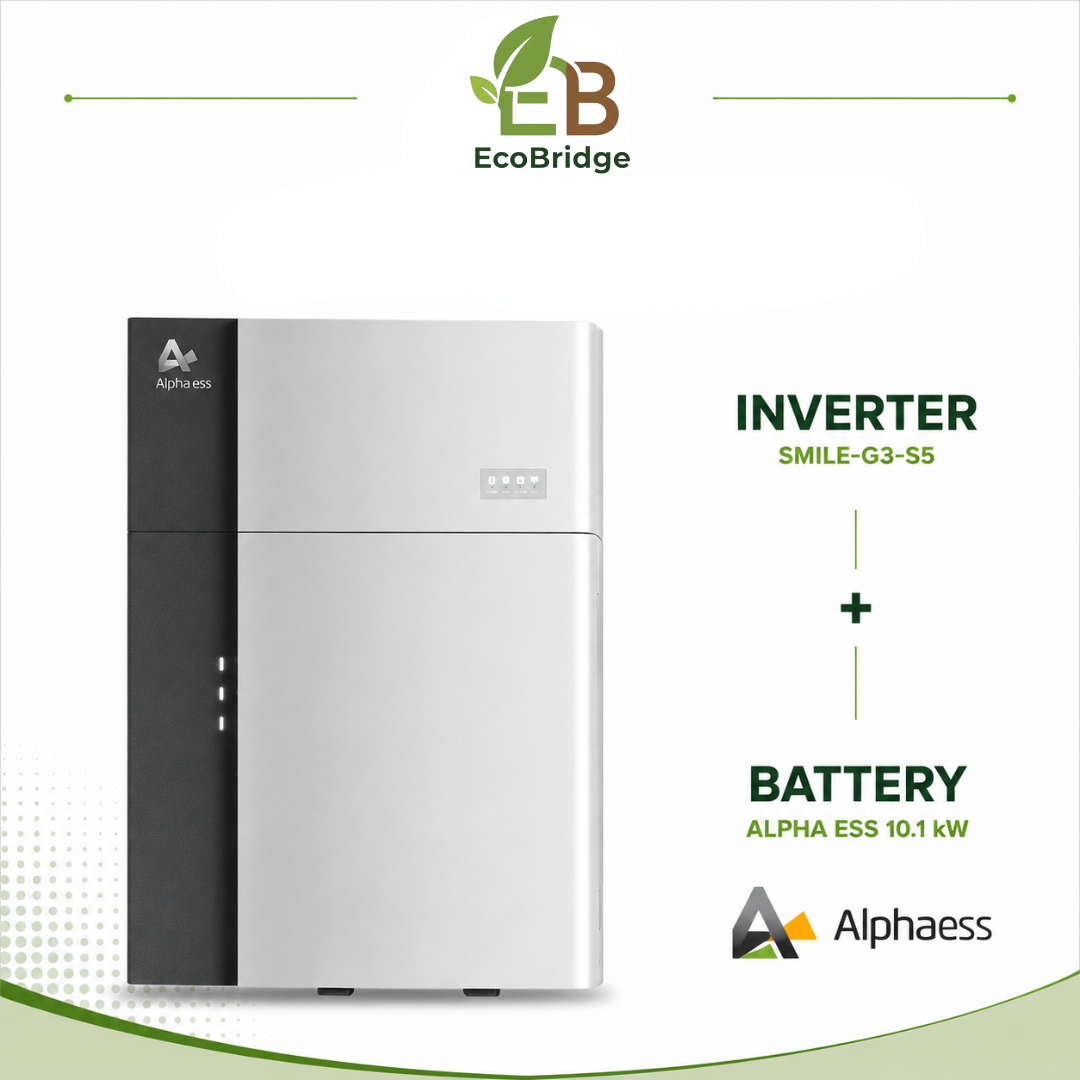 Alpha ESS 10.1kWh Battery + Smile S5 G3 Hybrid Inverter Bundle (Up to 10kW PV Input