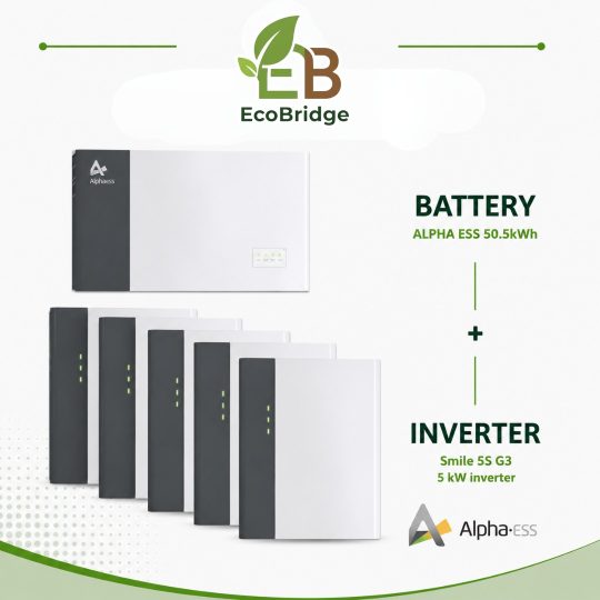 Alpha ESS 50.5kWh Battery + Smile S5 G3 Hybrid Inverter