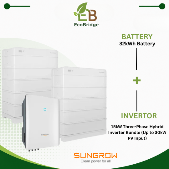 Sungrow 32kWh Battery + 15kW Three-Phase Hybrid Inverter