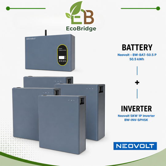 Neovolt 50.5 kWh Battery + 5 kW Single-Phase Hybrid Inverter