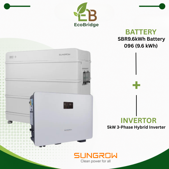 Sungrow 9.6kWh Battery + 5kW 3-Phase Hybrid Inverter