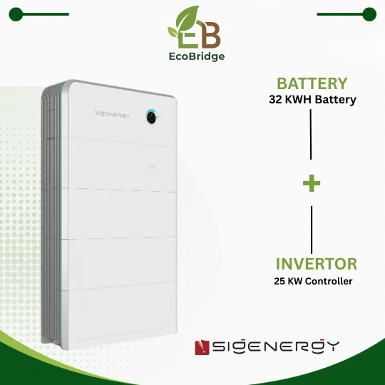 Sigenergy 32KWH Battery with 25KW Controller