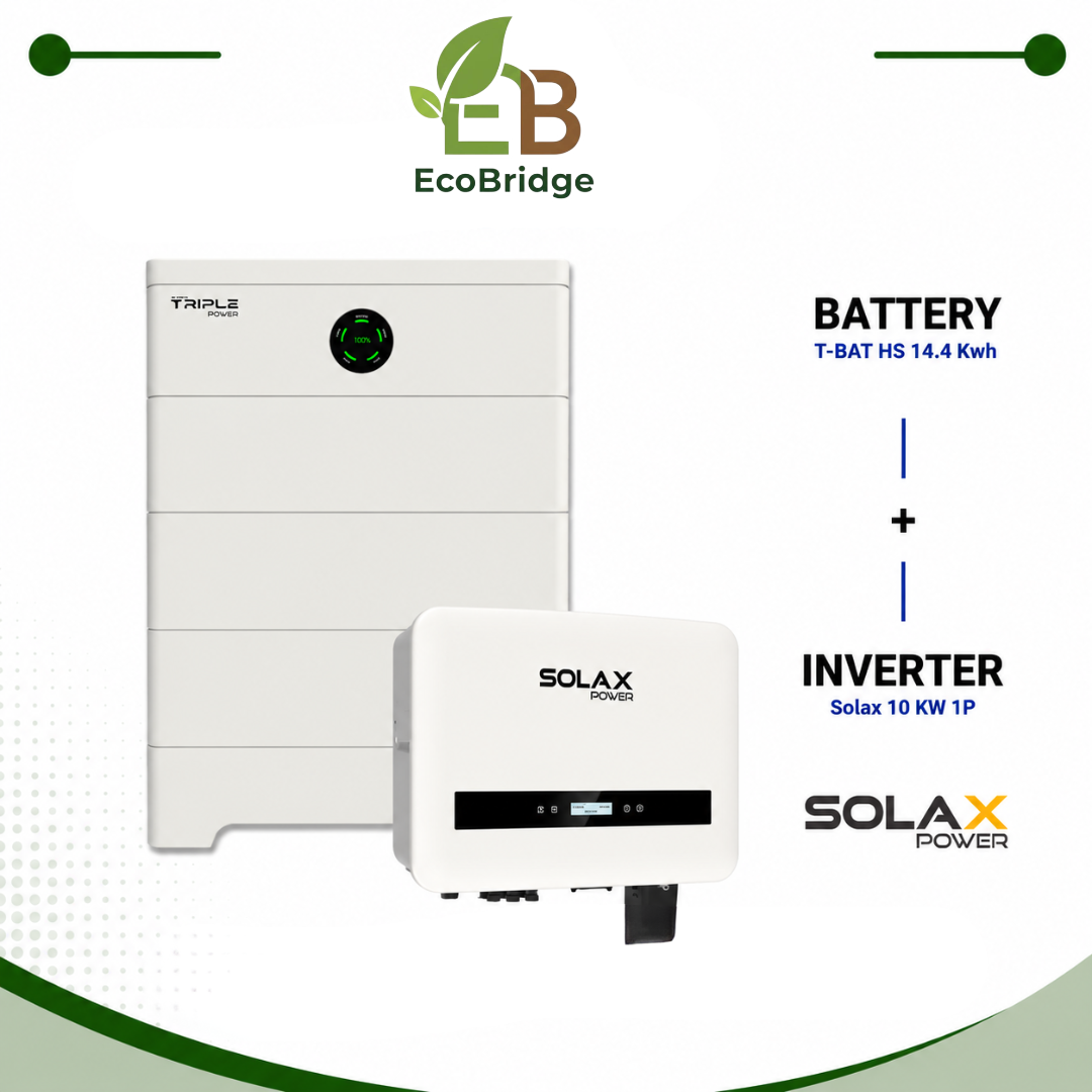 Solax 14.4 kWh Battery + 10 kW Single-Phase Hybrid Inverter