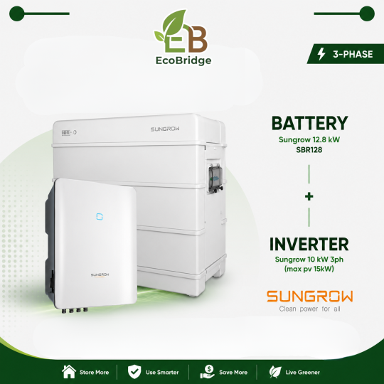 Sungrow 12.8kWh Battery + 10kW 3-Phase Hybrid Inverter