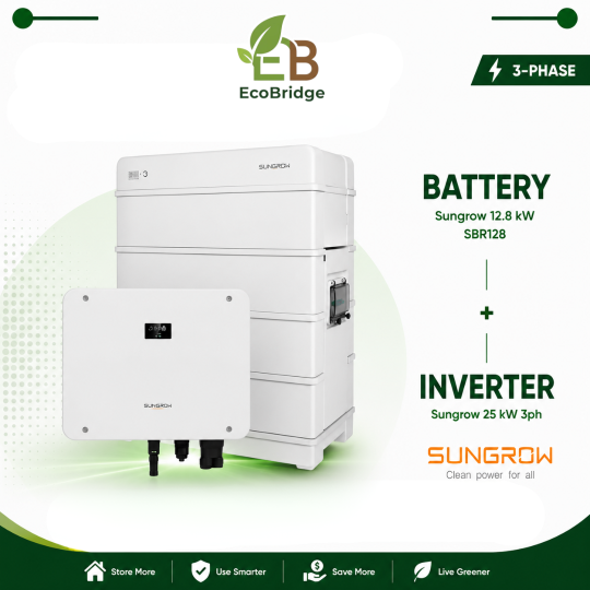 Sungrow 12.8kWh Battery + 20kW 3-Phase Hybrid Inverter