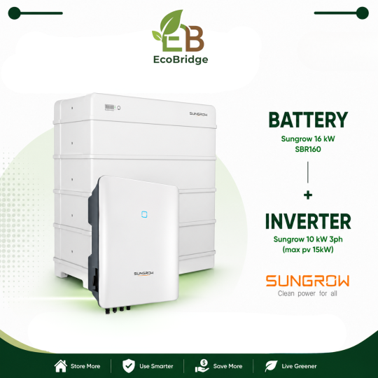 Sungrow 16kWh Battery + 10kW 3-Phase Hybrid Inverter