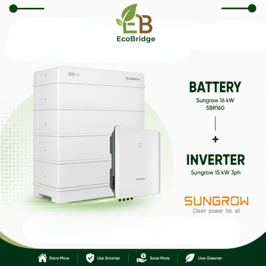 Sungrow 16kWh Battery + 15kW 3-Phase Hybrid Inverter