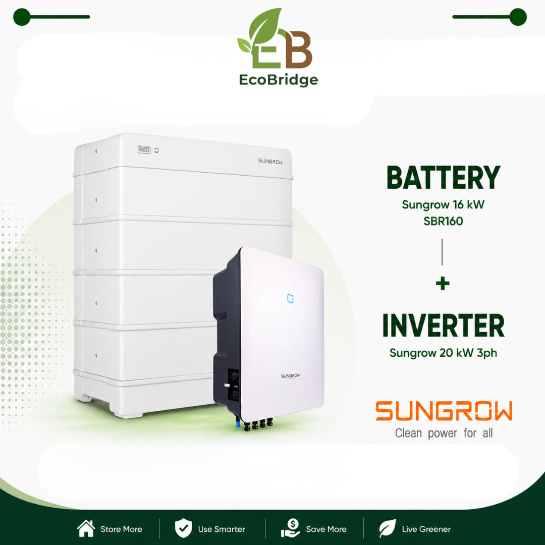 Sungrow 16kWh Battery + 20kW 3-Phase Hybrid Inverter