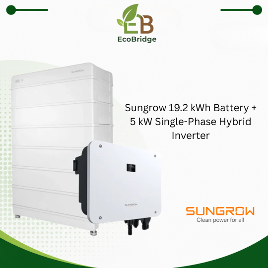 Sungrow 19.2 kWh Battery + 5 kW Single-Phase Hybrid Inverter