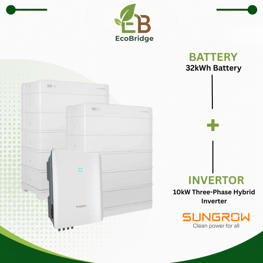 Sungrow 32kWh Battery + 10kW Three-Phase Hybrid Inverter
